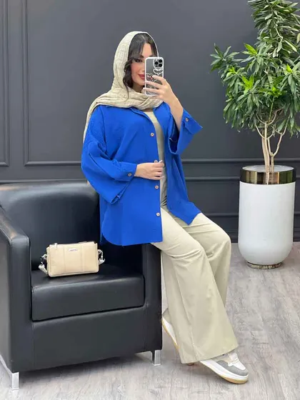 مانتو دو جیب آستین پاگن
