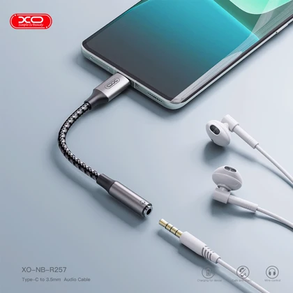 مبدل تایپ سی به جک 3.5 میلی متری ایکس او XO مدل NB-R257C