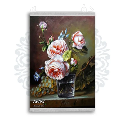 *جدید* فرشینه از جنس پارچه شانل مخمل ترک طرح فانتزی برند دفه کد 2308