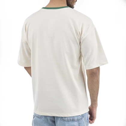 تیشرت لوز فیت با یقه متضاد - 15242119
