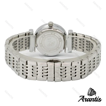 ساعت الکسا 2004z زنانه سیلور صفحه سفید دورنگین w-10121