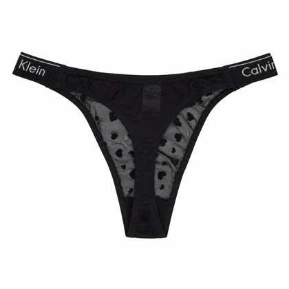 شورت لامبادا زنانه مرلین قلبی Calvin Klein مشکی