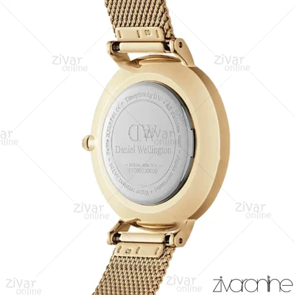 ساعت دنیل ولینگتون زنانه صفحه سبز بند حصیری مدیوم 103924