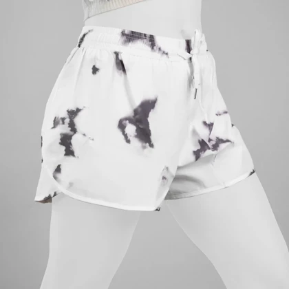 شلوارک کشاله دار ورزشی زنانه مدل 020 سفید بنفش