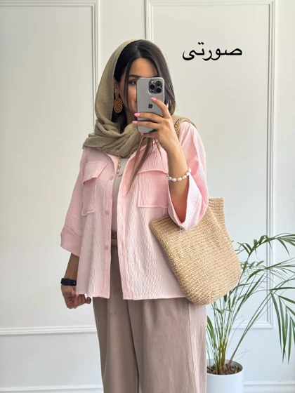 مانتو شومیزی باکسی آیناز