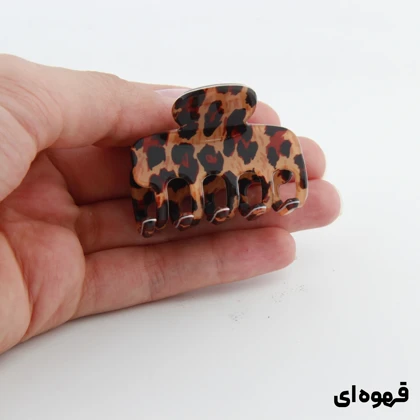 کلیپس دخترانه مدل بند انگشتی طرح خرچنگی پلنگی