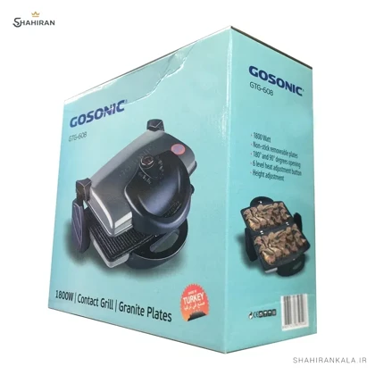 گریل 1800 وات گوسونیک مدل GOSONIC GTG-608