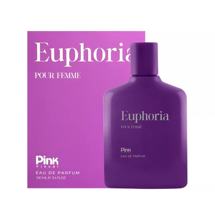 ادوپرفیوم زنانه پینک ویژوآل مدل Euphoria حجم 100 میلی لیتر طرح مدرن
