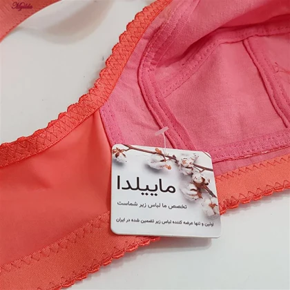 سوتین زنانه گلستان مدل بارانه بدون فنر گلبهی کد 4779