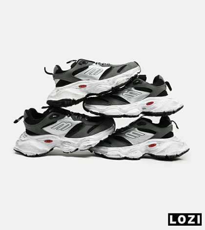 کفش کتانی طوسی خاکستری BALENCIAGA
