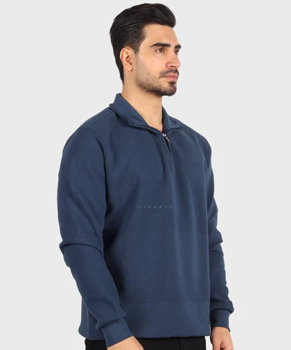 بافت مردانه نیم زیپ و ساده 8016