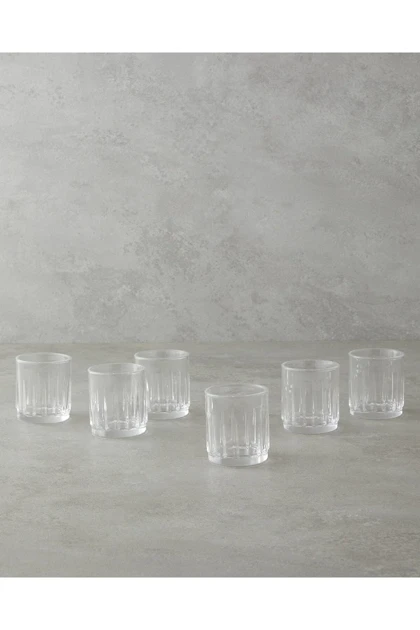 لیوان کنار قهوه English Home مدل Linear شیشه‌ای 90 ml - شفاف