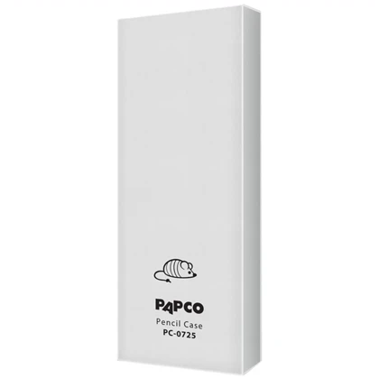 جامدادی دکمه دار بزرگ پاپکو PAPCO مدل PC-0725 بلک اند وایت تک جیب