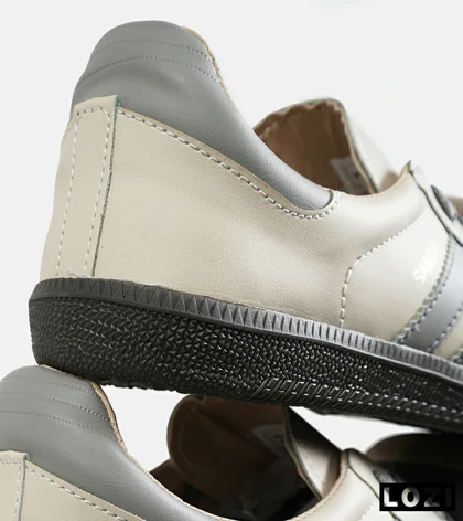 کفش کتانی مردانه و زنانه کرم طوسی قهوه ای ADIDAS Samba مدل 7296