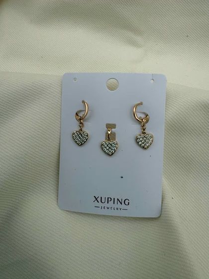 نیم ست قلب ژوپینگ قفل کلیپسی بدون زنجیر