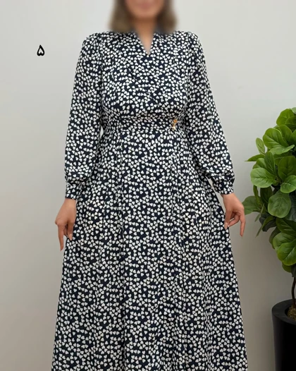 پیراهن کرپ زنانه مدل ساغر