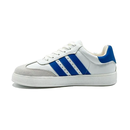 کفش و کتانی زنانه و دخترانه مدل آدیداس سامبا ADIDAS_SAMBA رنگ سفید آبی