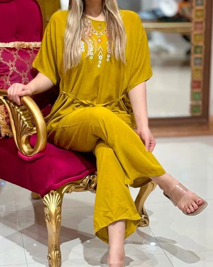 ست بلوز شلوار گوزل 2042