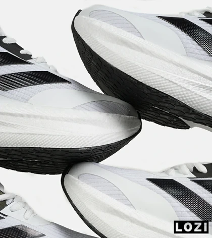 کفش کتانی مردانه و زنانه سفید مشکی Adidas Adizero مدل 7232