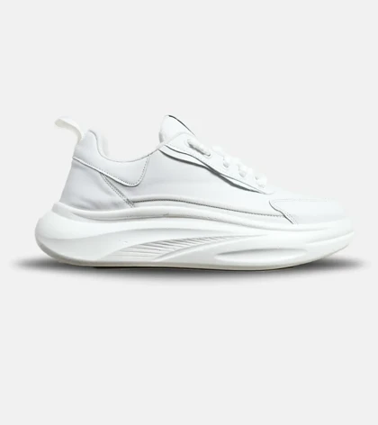 کفش کتانی مردانه سفید BERSHKA
