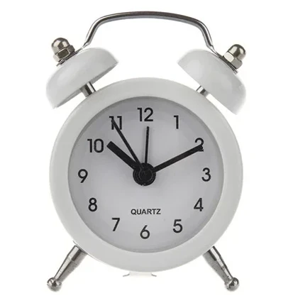 ساعت رومیزی زنگدار کلاسیک با صفحه ساده سایز کوچک