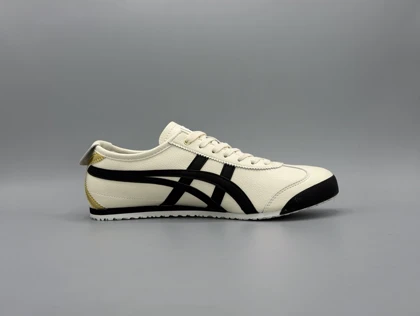 کتانی اونیتسوکا تایگر مکزیکو 66 کرم مشکی طلایی /Asics Onitsuka Tiger Mexico66