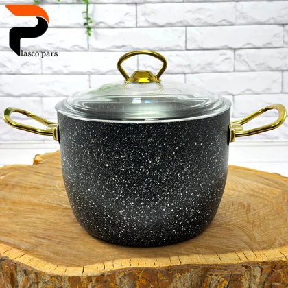 قابلمه 20 دیپ درب پیرکس بلند مشکی هاناتک