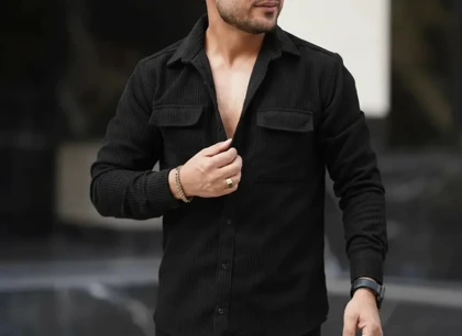 کت فوتر مشکی کبریتی مردانه گرم بالا فوق سنگین جنس عالی و استثنایی قواره باکسی