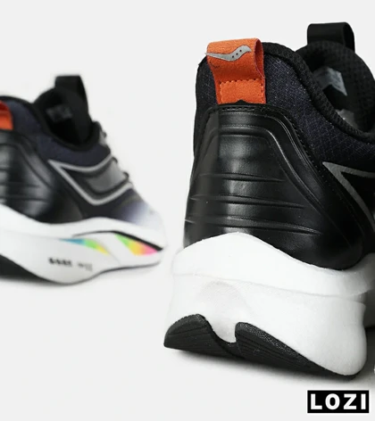 کفش کتانی مشکی خاکستری Saucony Ride Review v.2 مدل 7398