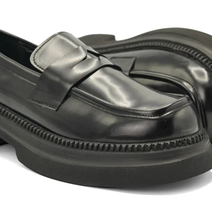 کفش ونس زنانه مدل Loafer - 0215 _ Black