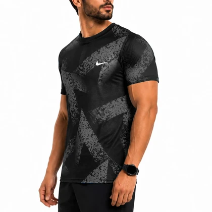 تیشرت ورزشی مردانه نایک مدل GMS-Dri Fit-5C0204 طوسی