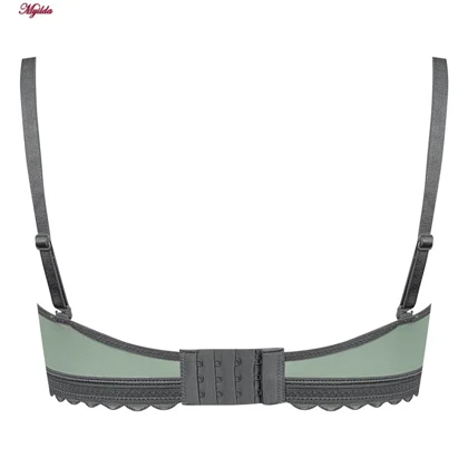 ست شورت و سوتین زنانه مدل پاپیون بدون فنر کاپ اسفنجی رنگ سبز روشن ماییلدا کد 5300-A881