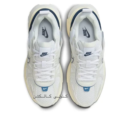 کتانی نایک وی تو کی ران سفید سورمه ایی Nike V2K Run White Midnight Navy