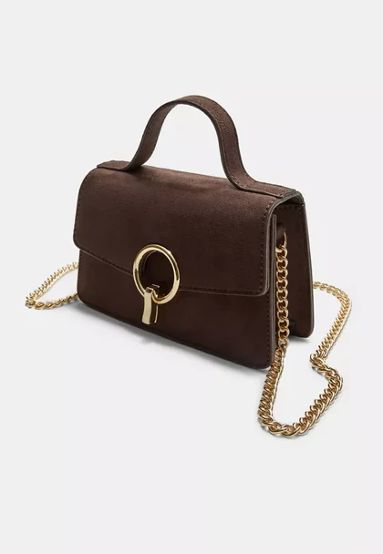 کیف دوشی زنانه مخمل اورجینال استرادیواریوس stradivarius