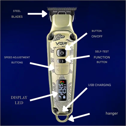 ماشین اصلاح شارژی وی جی آر VGR مدل V-901 بدنه فلزی
