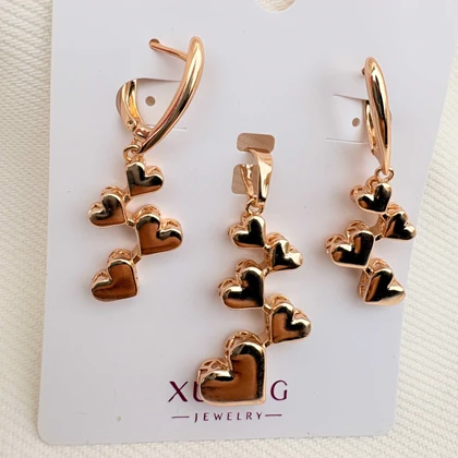 نیم ست قلب های پیاپی ژوپینگ بدون زنجیر