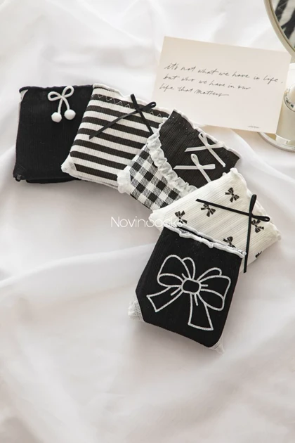 شورت سیاه سفید پاپیونی (سایز 38 الی 42)