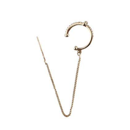 گوشواره زنانه بخیه ای مدل حلقه‌ای