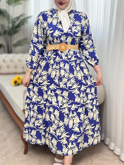 پیراهن نخی گلبرگ 3180