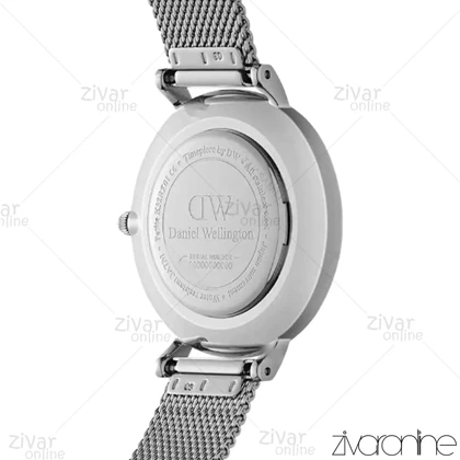 ساعت دنیل ولینگتون زنانه تمام سیلور بند حصیری مدیوم 103926