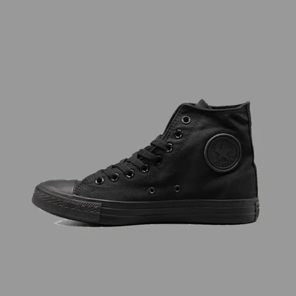 کانورس کلاسیک تمام مشکی ساق بلند Converse Classic All Black Hightop