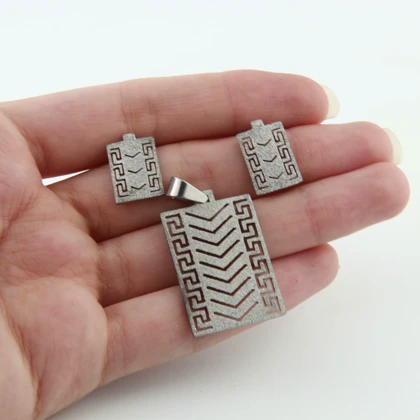 نیم ست بدون زنجیر مدل استیل