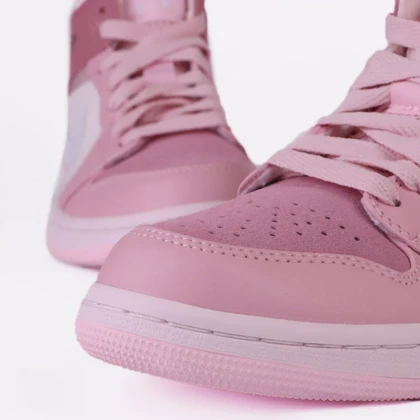 کتانی مستر مدل NIKE air jordan ساق‌دار صورتی کد 0001