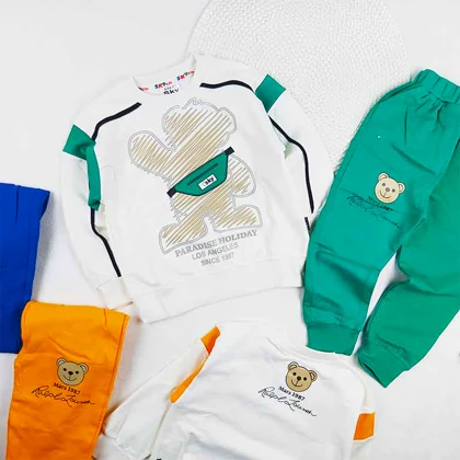 بلوز شلوار پسرانه تدی کیفدار