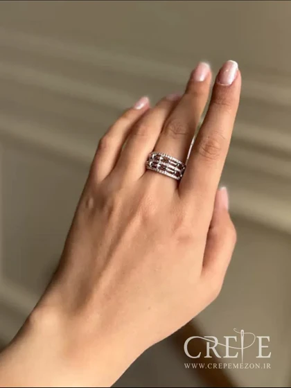 انگشتر ژوپینگ نگین‌دار