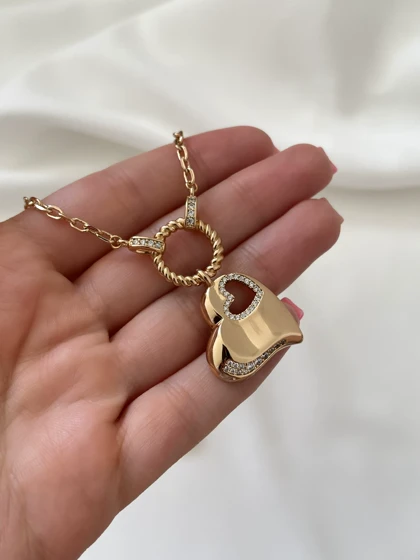 گردنبند قلبی ژوپینگ 5645