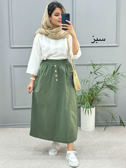 دامن لینن زیبا