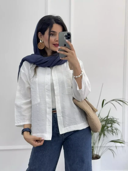 مانتو شومیزی باکسی سما