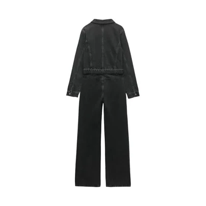 جامپسوت جین سنگشور زغالی زارا اورجینال مدل وینتیج