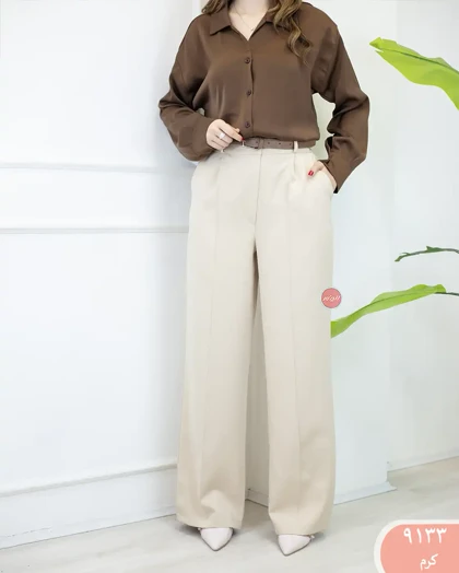 شلوار بگ برش‌دار 9133
